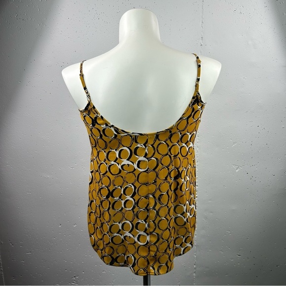 Apt. 9 Dark Yellow Circle Print Spaghetti Strap Tank Top S - Picture 5 of 5